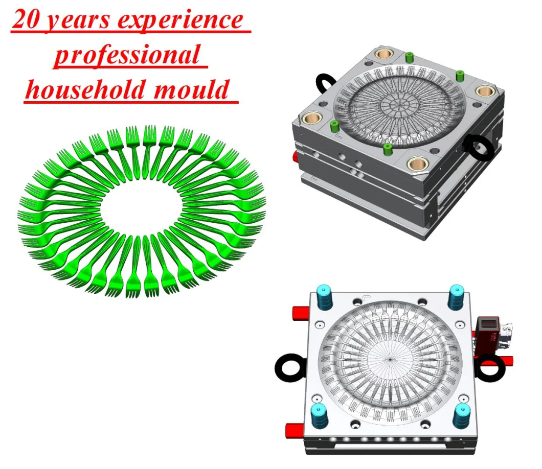 Custom Mould Disposable PS Tableware Fork Injection Mould