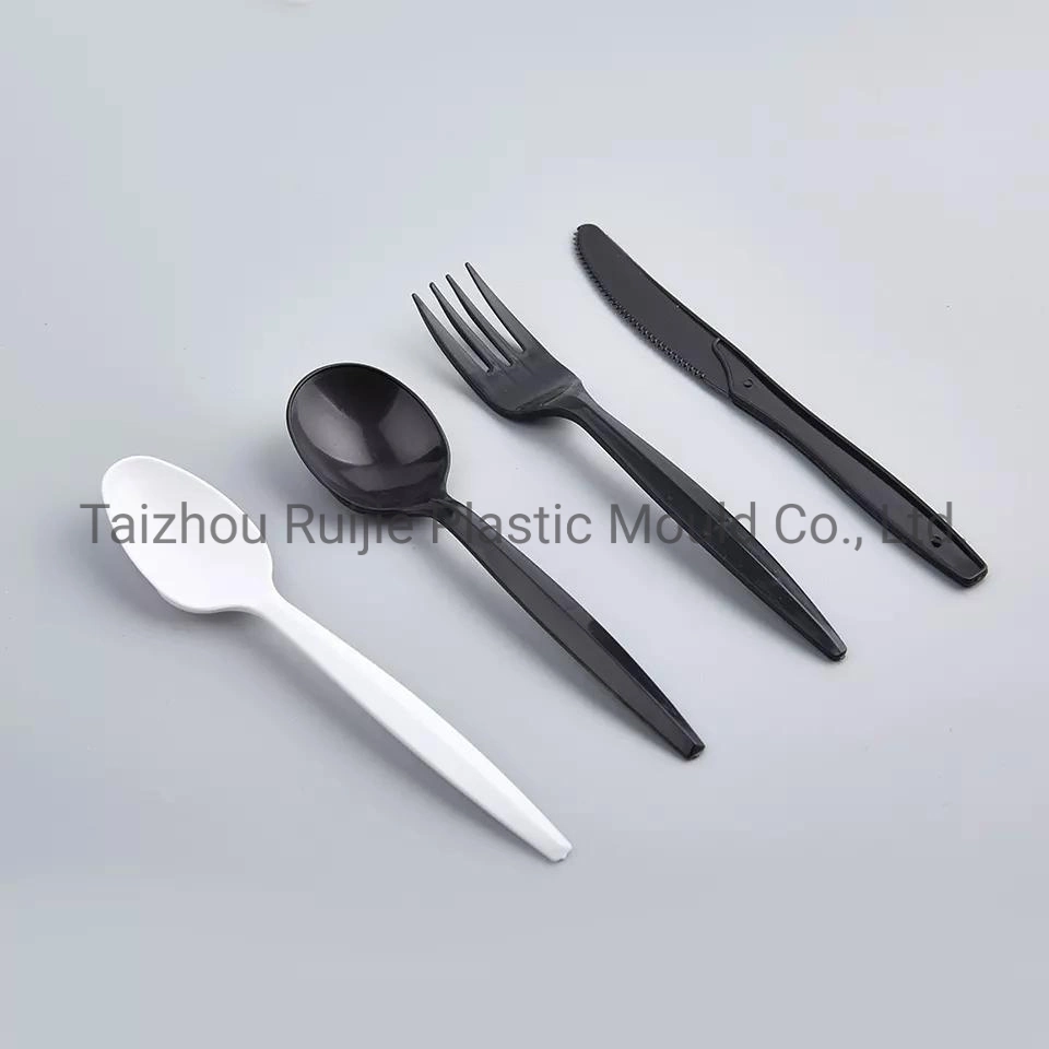 Customized Plastic Injection Knife Spoon Moulds Disposable Salad Fork Molds