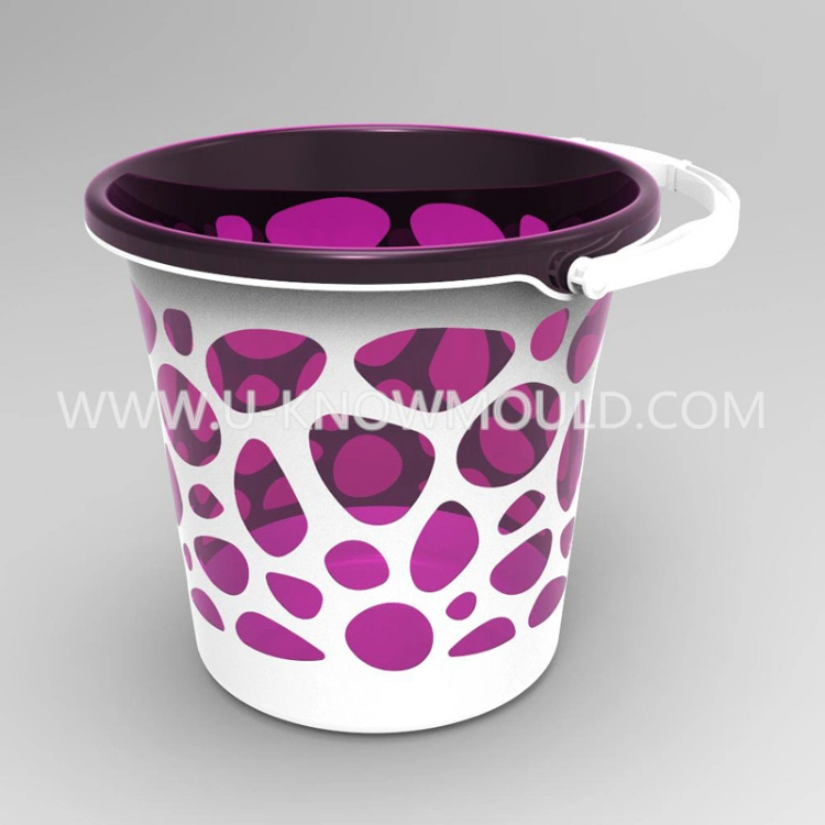 High Quality Plastic Bucket Mould with Handle Plastic Wash Bucket Injection Mould