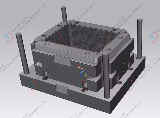Used Plastic Nestable&Stackable Box Mold Second Hand Logistics Box Injection Mould