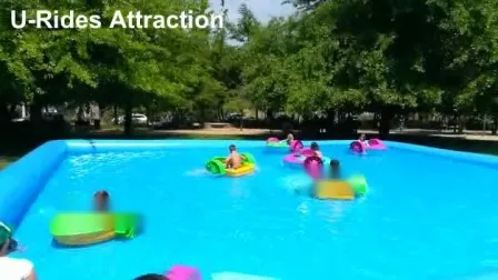 Engineering Plastics Hand Cranking Paddle Boat for Amusement Water Park